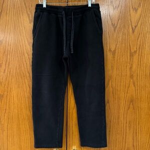 Hollister Men's Size Large Black Athletic Open Hem Boot Cut Sweatpants Pockets